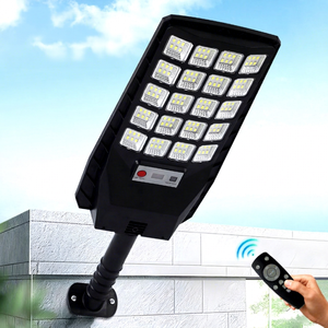 ไฟถนน LED พลังงานแสงอาทิตย์ IP67 ABS 12V ติดผนัง รีโมทคอนโทรล กันน้ำกลางแจ้ง เซ็นเซอร์ตรวจจับความเคลื่อนไหวสำหรับบ้านและสวน - Product Image 1