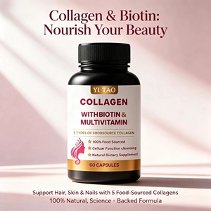 Collagen Capsules Vitamin C + Hyaluronic Acid Anti-Aging Supplements |Support Hair, Skin, Nails, Joint and Bone Health OEM - Product Image 5