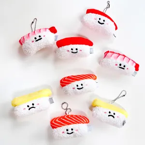 Personalizado Kawaii Mini Sushi peluche comida peluche japonés lindo Sushi paquete peluche llavero Juguetes