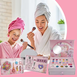 Set di <span class=keywords><strong>Trucco</strong></span> 3-in-1 a Tema <span class=keywords><strong>Unicorno</strong></span> Rosa con Materiali Non Tossici Include Custodia e Giocattoli <span class=keywords><strong>per</strong></span> Bambine - Product Image 5