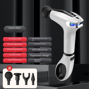 Pistola de masaje facial inalámbrica, masajeador muscular de percusión de tejido profundo, batería recargable - Product Image 5