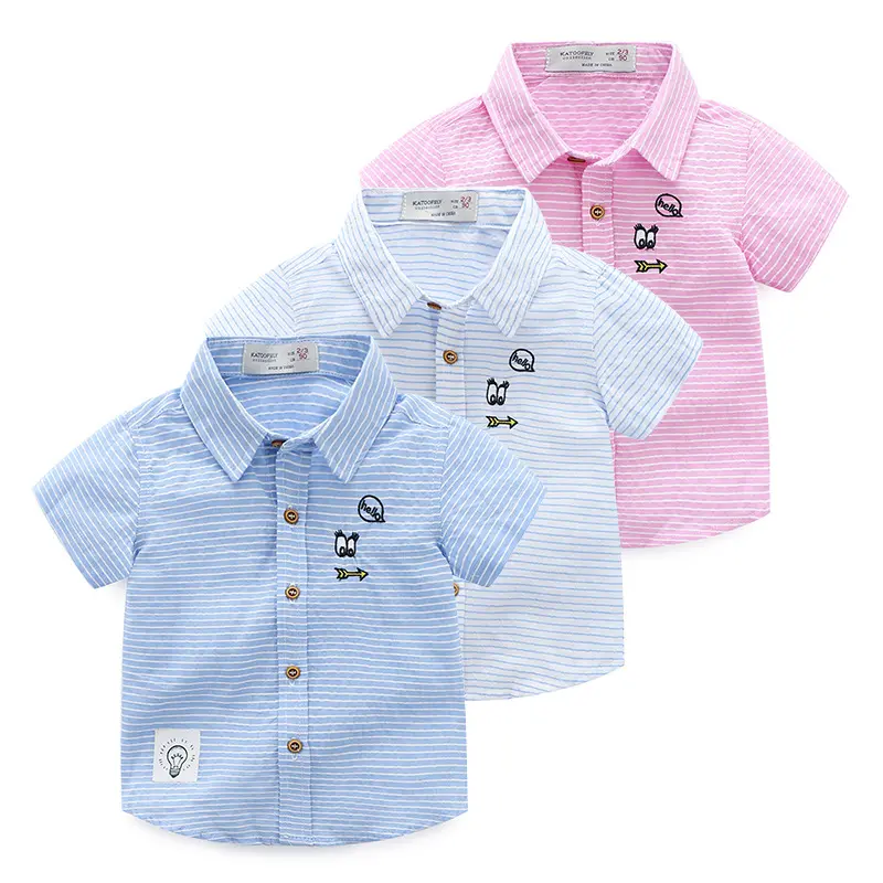 T-shirt Polo à manches courtes en coton pour garçons, vêtements pour enfants, vente en ligne, été, collection