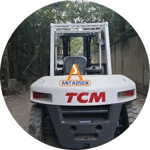 Gran oferta carretilla elevadora diésel TCM FD70 usada, capacidad de 7 toneladas, 3 mástiles, 4,5 m de alcance, potencia manual Komatsu Japan Pallet Jack, carretilla elevadora de combustión - Product Image 5