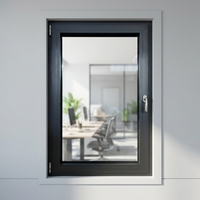 Ventanas Abatibles y Oscilobatientes de Aluminio Penjoy, Modernas, con Triple Acristalamiento Templado, Tamaño Personalizado, para Exteriores, Protección Contra el Calor