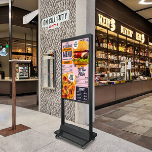 CH 2500 Nits Outdoor 32/43/50/55/65 pulgadas Soporte <span class=keywords><strong>de</strong></span> suelo Señalización digital IP55 2K/4K Resolución CMS basado en la nube para uso en centros comerciales - Product Image 1
