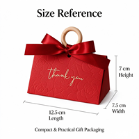 Boîte cadeau triangulaire pour fleurs, bonbons, mariage, Saint-Valentin, anniversaire, fête, avec ruban