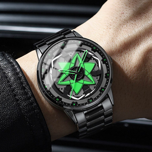 Reloj automático resistente al agua con estilo para hombres, reloj de lujo con incrustaciones de diamantes - Product Image 2