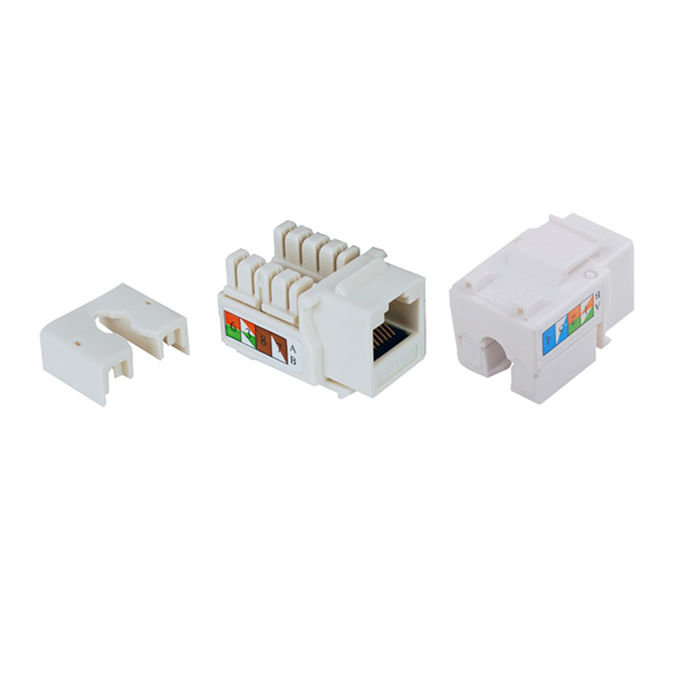 Rhinocables Accoppiatore RJ45 Cat 5 Gigabit Inline Punchdown Krone Per Cavi Ethernet Cat5e - 2 Pezzi, Nero - 2