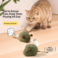 Jouet pour chat, souris en peluche, induction intelligente, lumière tactile, simulation sonore, rembourrage en coton PP, modèle de hauteur 11CM-30CM, LS001, vente en gros