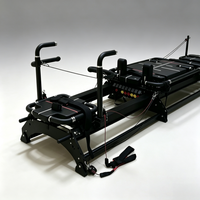 Equipo de Pilates Ajustable Antideslizante de Aluminio Negro para Gimnasio y Estudio, Superformer para Pilates