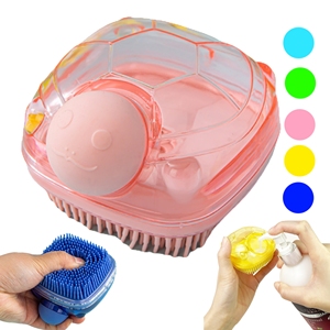 Cepillo de Baño y Masaje para Mascotas 2025 al por Mayor, Dispensador de Champú, Cepillo de Silicona Suave para Perros, Cepillo de Ducha para Aseo - Product Image 1