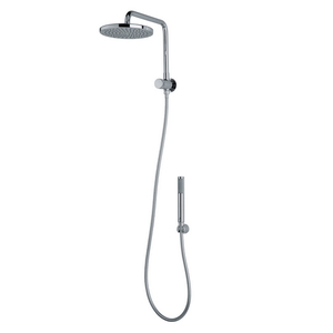 Kit de brazo de ducha para renovación con cabezal de ducha y ducha de mano, cromado - Product Image 1