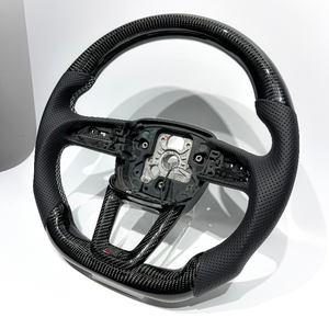 Volant en fibre de carbone forgé or, adapté aux <span class=keywords><strong>Audi</strong></span> B9 S4 S5 RS4 RS5 Q3 Q5 A3 A4L A5 A6 A7 A8, personnalisation haut de gamme - Product Image 1