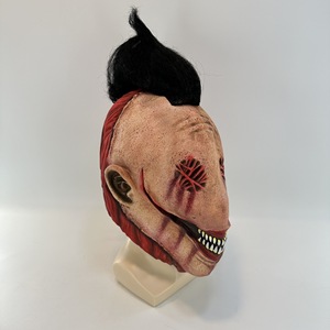 Masque de monstre Halloween Horreur Bouche de Poisson Fendue en Latex, Effet Sanglant et Souriant, pour Fête Déguisée, Accessoire de Déguisement - Product Image 2