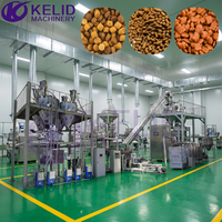 Ligne de production entièrement automatique d'aliments pour chiens de la marque KLD, extrudeuse de transformation d'aliments secs, machine de fabrication 300 kg/h