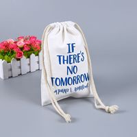 Sac à cordon en coton personnalisé écologique avec corde et poignée en ruban pour une utilisation en buggy de voyage