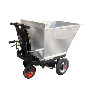 Stainless Steel Hand Push Ash Truck Breeding Pull Manure Feed Dump Trolley Mortar Brick <b>Transport</b> Small Dump Truck Hand Ash Truc - Product Image 6