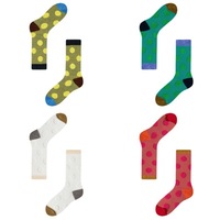 Chaussettes à la cheville à pois en vrac, chaussettes à motifs colorés, lots en gros personnalisables, chaussettes fantaisie à la mode pour femmes et hommes