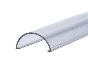 OEM Transparent Hard Plastic C channel Lamp Cover LED Strip Profile