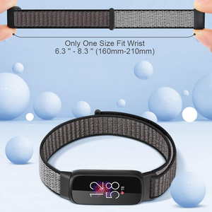 Bracelets de montre de remplacement en tissu respirant réglables avec Velcro pour <span class=keywords><strong>Fitbit</strong></span> <span class=keywords><strong>Luxe</strong></span> pour femmes et hommes, bracelet <span class=keywords><strong>Fitbit</strong></span> <span class=keywords><strong>Luxe</strong></span> - Product Image 3