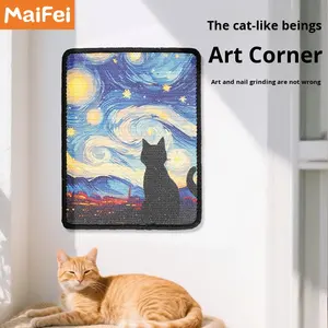 <strong>Sisal</strong> Cat Scratching Mat Scratch Furniture Protector for Walls Couches Cabinets Doors &amp; Carpet Shedding Cat - Product Image 4