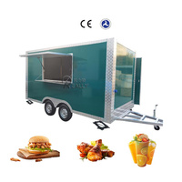 Cuisine mobile sur mesure, remorque alimentaire, normes américaines, entièrement équipée, camions de restauration rapide, chariot à pizza et à café
