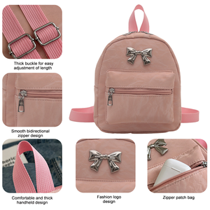 HAIBOWY Mochila de Viaje Personalizada al por Mayor, de Alta Calidad, Moderna, Ligera, con Cierre, de Cuero PU, Pequeña - Product Image 3