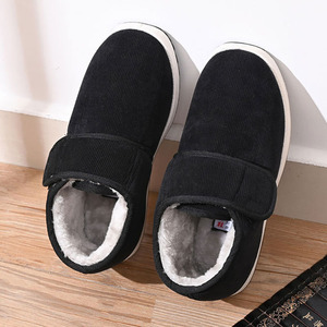 Nouvelles bottes d'hiver pour hommes, style décontracté pour la marche en plein air, chaussures de neige chaudes, semelle en caoutchouc antidérapante, doublure en fausse fourrure, pantoufles d'intérieur - Product Image 2