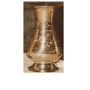 Indian Wholesale Brass Cast Flower Pot Hand Crafted Metal Flower <b>Vase</b> With <b>Engraving</b> Design - Product Image 5