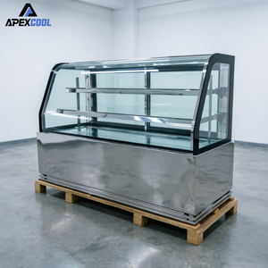 Vetrina Refrigerata Curva di Alta Gamma - Espositore Refrigerato per Alimenti per Caffetterie e Supermercati - Product Image 2