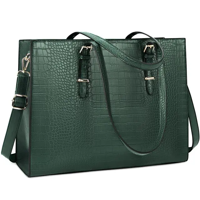 premium croco leather female handbags graceful women purse handbags large ladies hand bag
