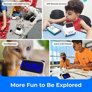 หุ่นยนต์ Makeblock Codey Rocky แบบโต้ตอบได้ สำหรับเด็ก ของเล่น STEM รองรับการเขียนโปรแกรมด้วย Scratch และ Python หุ่นยนต์อัจฉริยะสำหรับเด็ก - Product Image 5