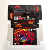 Super Metroid (Guardado de Progreso) Cartucho de Juego de 16 bits con Certificación CE, Material ABS para Consola SNES Versión NTSC de EE. UU./Europa, Conexión por Cable