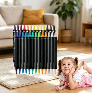 Premium Dual Tip Acrylic Paint Pens 12 Color Marker Set Wood Canvas <b>Stone</b> Rock Glass <b>Painting</b> Art Supply Kit - Product Image 4