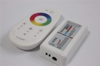 Contrôleur LED RGB RGBW à écran tactile sans fil 2,4G, DC 12-24V, télécommande RF, variateur RGB, applicable aux bandes lumineuses LED RGB RGBW 5050 2835
