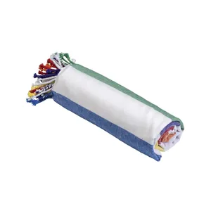 Toalla de playa de algodón reciclado, merchandising sostenible - Product Image 1