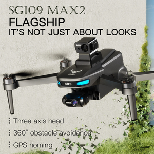 โดรน SG109 MAX2 ระดับมืออาชีพ พร้อมระบบ GPS ติดตามอัตโนมัติ กล้อง 4K ESC 5G Wifi FPV โดรนเซลฟี่ ถ่ายวิดีโอ 4K ระยะไกล <span class=keywords><strong>1</strong></span>.2 กม. - Product Image 4
