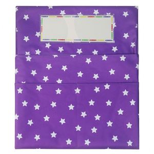Bolsa de tela multicolor para colgar en la respaldo de la silla, almacenamiento de 41x48 cm, organizador para el aula de jardín de infantes, para guardar útiles escolares - Product Image 6