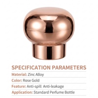 Bouchons de flacons de parfum personnalisés en acier inoxydable finition mate/satinée, design géométrique, usinage CNC, électroérosion à fil, brochage pour