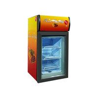 Meisda SD40B 40L Congélateur vertical commercial pour crème glacée au fromage avec porte vitrée