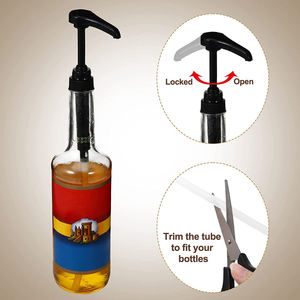 Bomba de sirope de café, bomba de sirope negro para botellas de <span class=keywords><strong>750</strong></span> ml, compatible con botella de bomba Torani, dasinci, Jordan - Product Image 5