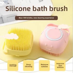 Salle de <span class=keywords><strong>bain</strong></span> chiot chien chat <span class=keywords><strong>bain</strong></span> lavage gants de Massage brosse Silicone souple accessoires pour animaux de compagnie pour chiens chats outils Mascotas produits - Product Image 3