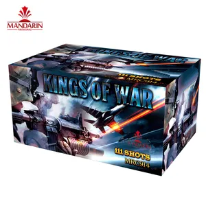 Kings of war 111 shots square outdoor pyro consumer celebration cake fireworks with CE mark