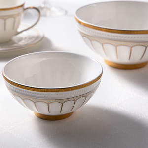 Meilleur Choix Bol de Service en Céramique Fine de Style Romain Résistant à la Chaleur Vaisselle Hôtel Chine Fine Européenne Ensemble Cadeau - Product Image 4