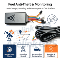 Traceur GPS 4G avec capteur de carburant à ultrasons pour excavatrice et équipement minier, sans kit de perçage