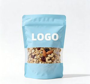 Sacs refermables recyclables personnalisés avec votre logo, de qualité alimentaire, avec lignes de déchirement, pour emballages de noix et autres aliments - Product Image 2