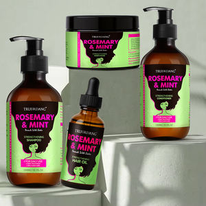 Conjunto de champú y acondicionador para el crecimiento del cabello con etiqueta privada, Natural anticaspa, crecimiento de caída, biotina, romero, cuidado del cabello - Product Image 1