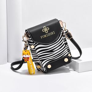 Mode Mini Mädchen Umhängetasche Handy Großhandel Frauen Schulter Handy taschen Zebrast reifen Frauen Umhängetaschen - Product Image 2