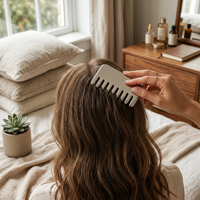 Peigne de massage Gua Sha en acier inoxydable, outil de massage pour la tête, planche de massage amincissante