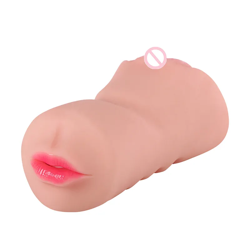 Wholesale 3 in 1 Oral Vagina Anal Pocket Pussy Doll Male Masturbation Doll Artificial Realistic Pocket Pussy sex toys for men